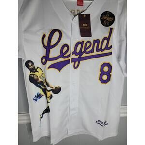 Kobe Bryant Legend Unlimited Classics Mamba Forever  Baseball Jersey Size L-NWT